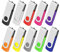 Cle USB 32 Go Lot de 10,Clé USB 2.0 Mémoire Stick Lecteur USB Flash Drive Stockage Rotation Disque Pendrive pour Ordinateur Portable/PC/Voiture (10 Couleurs)