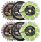 115mm Tile Wood Metal Plastic - Circular Saw Blades 4-1/2 Set 6pcs HSS/TCT/Diamond Cutting Disc 3/8 inch Arbor