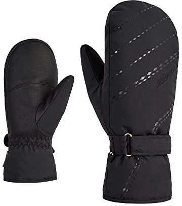 Ziener Damen KORVANA Ski-Fäustling/Wintersport | warm atmungsaktiv, black, 6