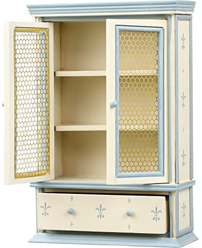 Toyvian Miniatur Bücherregal, 1:12 Puppenhaus Möbel ZubehöR Bücherregal Handgefertigt Miniatur Regal Schrank Vintage Vitrine FüR Kinderzimmer Und Spielzeug Puppenhaus Dekoration