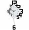 Beflourish Wanduhr Groß Ohne Tickgeräusche Modern Holz Wohnzimmer Kinderzimmer Küchenuhr (40x76cm)