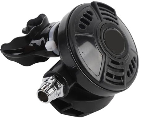 KKPLZZ Régulateur de plongée Embout buccal multifonction en silicone de qualité alimentaire Explorer Diving 2ème niveau Régulateur de respiration (Noir)