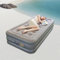 Vusoset King Size Inflatable Mattress - Electric Pump, Self-Inflating, Comfortable Air Bed for Home, Camping, and Travel, 203x100x46cm (Single)
