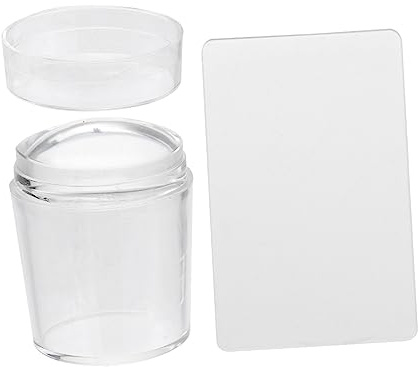 TOVINANNA Timbratore Stamping Design Silicone Trasparente Te Bianco Unghie in Effetto Stampa da Nail Art Fai