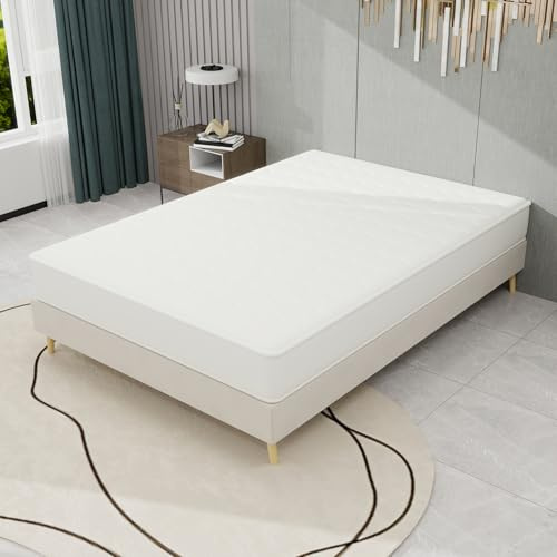 dowowdo Materasso 140 x 200, materasso in schiuma fredda alto 23 cm, con molle insacchettate, rivestimento traspirante 3D, silenzioso e anallergico, per un sonno riposante, bianco