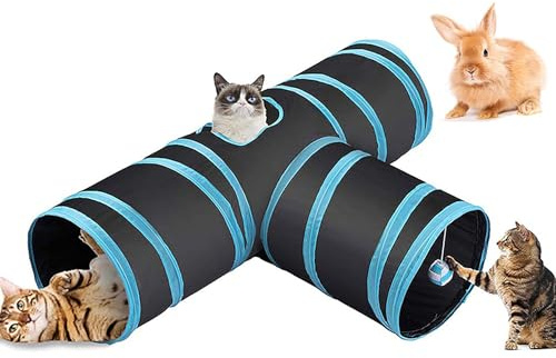 Cat Tunnel Kitten Tunnel Cat Tunnels For Indoor Cats Ferret Toys Dog Tunnel Cat Tunnels Play Tunnel Rabbit Tunnels And Hides Guinea Pig Tunnel 3 Ways Foldable