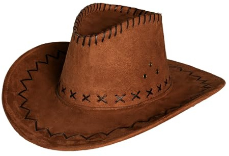 Boland 01268 - Cowboy Hat for Adults, Western Hat for Fancy Dress Costumes, Sheriff, Gaucho, Cowgirl, Halloween, Carnival, JGA