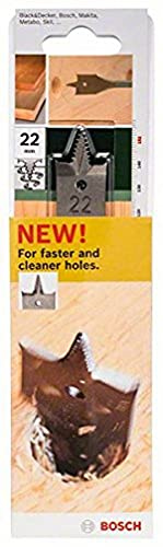 Bosch Accessories 2609255338 Mèches plates Self Cut à pointe de centrage double ébaucheur Diamètre 22 mm Longueur 152 mm
