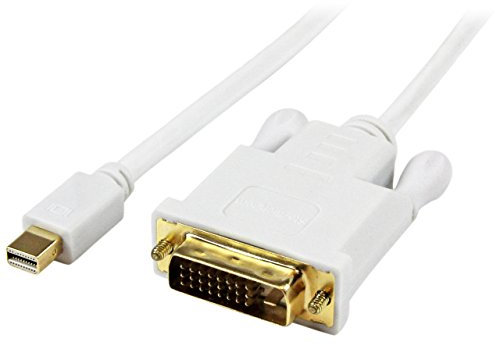 Startech.com 91 cm Mini-DisplayPort-auf-DVI-Kabel – mDP-auf-DVI-Kabel Computer-Monitor-Kabel 1920 x 1200 – Mini-DisplayPort-auf-DVI-D-Kabel - mini-DP-auf-DVI-Kabel - Weiß (MDP2DVIMM3WS)