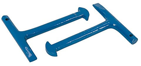 Silverline Cast Iron Manhole Keys 2pk 125mm (868537), Blue