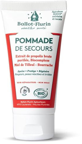 Ballot-Flurin - Pommade de Secours 50 ml - Propolis norie et miel Français - Certifié 100% Bio - Fabriqué en France