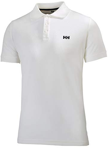 Helly Hansen Hombres Driftline Polo, Blanco, XL