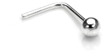 Orecchino piercing per il naso - pallina in argento Sterling con perno a L