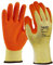 24 Pairs Latex Coated Orange Rubber Work Gloves Mens Safety Builders Gardening (Large)