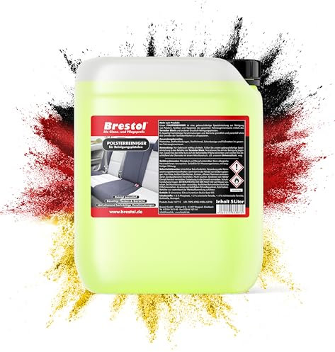 BRESTOL® Polsterreiniger für Reinigungspistolen 5 Liter gebrauchsfertig - Teppichreiniger Stoffreiniger Stoffsitzereiniger Dachhimmelreiniger Textilreiniger Fussmattenreiniger Tornador