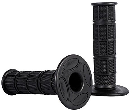 Qiilu Motorrad Handgriffe, 1 Paar 22mm 7/8 Silikon Weichen Griff Universal Handgriffe für Pit Dirt Bike Motorrad (Swarchz)