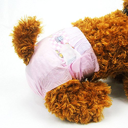 Dono Female Dog Diapers, Disposable Puppy Cat Diapers, Pink XS 36ct