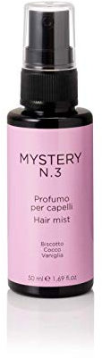 Mystery, N. 3 Profumo per Capelli Districante, Azione Anti Crespo con Avvolgenti Note di Biscotto, Cocco e Vaniglia, Facilita la Pettinabilità dei Capelli, 50 ml