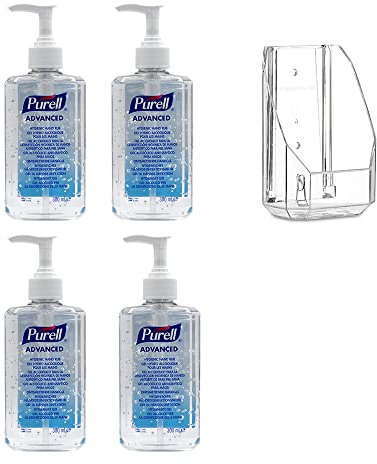 Purell Advanced Hygienisches Händedesinfektionsmittel 4 X 300Ml Pumpflasche Mit Wandhalterung