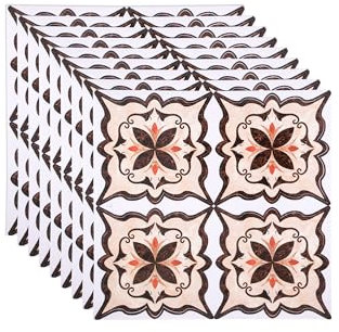 FBBULES 36 Piezas Suelo de Vinilo Auto Adhesivo Decorativas Pegatinas de Pared PVC Vinilico Baldosas Adhesivas para Cocina Salon Dormitorio Baño Azulejos