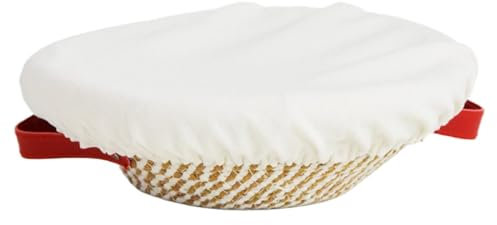 Suministros de horno para hornear - Prueba de cuenco, pan de masa ácida | Cuenco ovalado y , doble manejo con revestimiento y revestimiento