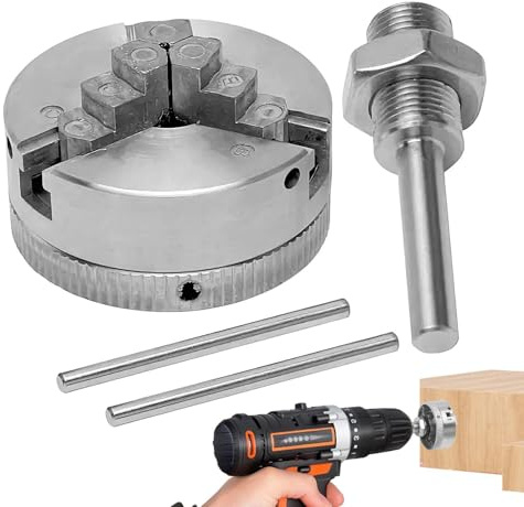 Mini portabrocas de torno | Portabrocas de torno de madera | Accesorios de piezas de precisión, equipo de taladro autocentrado para reparación industrial, taller, educación aficionada