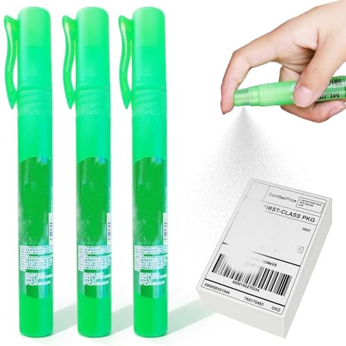 3 st termiskt papperssuddgummi spray 10 ml vitt ut vätska med lock bärbar korrigeringsvätska för dokument, etiketter, paket, leveransadresser, integritetsskydd och whiteout vätska