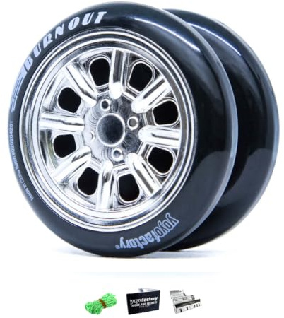 YoyoFactory Spinstar Burnout Yo-Yo – Responsive Starter Trick Yoyo | Beginner yoyo, returns with a tug. Long spin times, learn tricks fast. Children and gift idea.