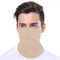 KUNSTIFY | Multifunktionstuch Mundschutz | Bandana Herren Damen Schlauchschal Halstuch Gesichtsmaske Mund-Nasen-Schutz Maske Baumwolle Glamour | elastisch atmungsaktiv waschbar (Beige)