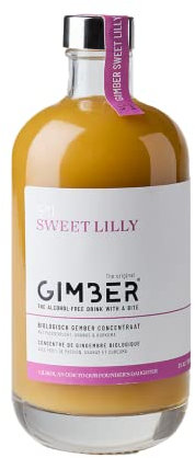 GIMBER N°3 500 ml Lilly – Concentré de gingembre bio | Concentré sans alcool à base de gingembre, fruit de la passion, ananas et curcuma | Jus gingembre pour mocktails ou à boire pur