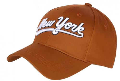 Hip Hop Honour NY Camel Retro Chic Cap aus Baumwolle Bronxa Baseball – Herren, braun, Einheitsgröße