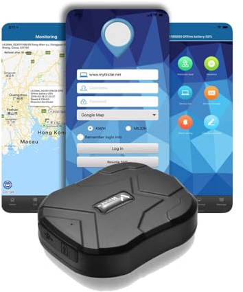 4G Traceur GPS Voiture Winnes Alarme Mobile APP Tracker Adapté Aux Voitures/Camions/Motos,Traceur GPS avec Carte Sim Longue Autonomie Historique de Suivi sur 6 Mois Gestion Multi-appareils 5000mah