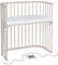 babybay Boxspring Beistellbett aus massivem Buchenholz/kompakt & verwandelbar/Kinderbett Höhe stufenlos verstellbar & umweltfreundlich/mitwachsendes Babybett (beige lackiert) / inkl. Matratze