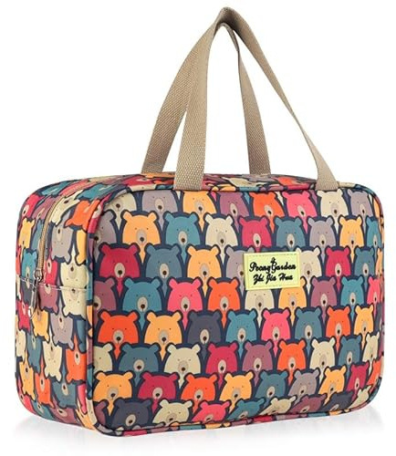 Aucuu Toiletry Bag, Large Full Size Toiletry Bag, Travel Hand-Held Make up Wash Bags, Portable Waterproof Toile-Try Kit, Bathroom Storage Case, Cosmetic Organizer for Travel, Camping for Women Girl