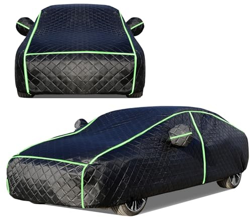Funda Protectora contra Granizo Compatible con Toyota Corolla 3 Doors (E110) (1997-2000) (Hatchback).Resistente Al Agua Y con Bandas Reflectantes.Protege del Sol,La Nieve,El Granizo Y El Polvo
