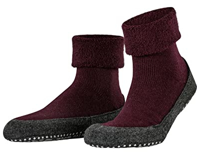 FALKE Cosyshoe M Hp lana con suola in gomma 1 paio, Calze da casa , Rosso Barolo 8596, 45-46
