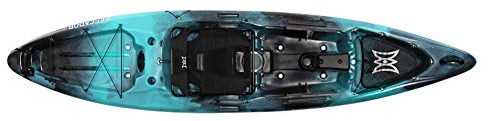 perception Pescador Pro 12 | Sit on Top Fishing Kayak with Adjustable Lawn Chair Seat | Large Front and Rear Storage | 12' | Dapper