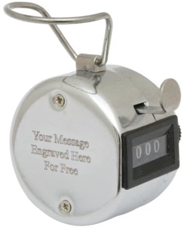 Gamekeepers Cottage gifts Personalised Lap Tally Counter 1-9999 Bird or Shot Clicker Door Security & Free Lanyard Free Engraving