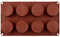 Jagowa Food Grade Silicone Cake Mold 6 Even Cylindrical Silicone Round Mold Dessert Pudding Chocolate Mold Round Nonstick Cupcake Mold