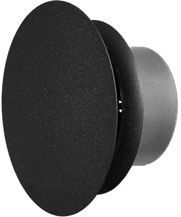 EUROPLAST 100 mm metall tallriksventil – antracit tilluft, ventilationsventil – justerbar vägg- och takventil – justerbar rund diffusor – runt ventilationsgaller, skydd, ventilationslock