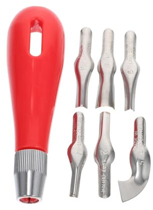 Artibetter Coltelli Per Intaglio Utensili Fai Da Te Per Incisione Teste Di Ricambio Adatto Per Progetti in Ollare Artigianato o Sculture in Argilla