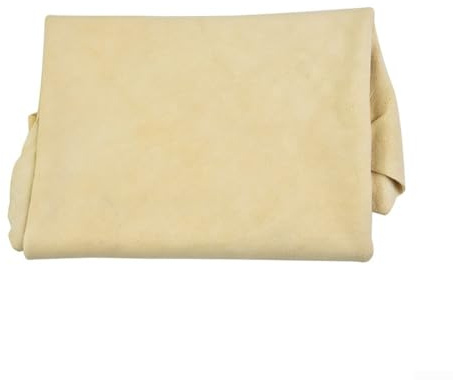 Panno in camoscio naturale, 70 x 40 cm, ideale per la pulizia delicata di auto, fotocamere, occhiali e altro ancora