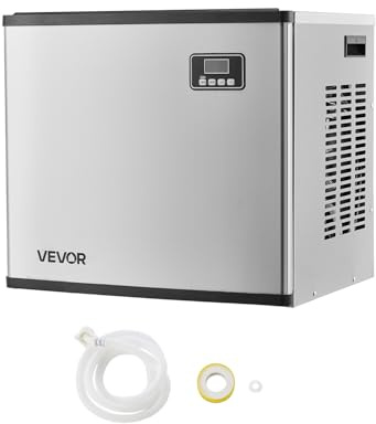 VEVOR kommerzielle Eismaschine – Kopf, 249,5 kg/Tag Eisbereiter mit Selbstreinigung, zeitgesteuerter Eisherstellung, einstellbarer Dicke, für Restaurants Bars Cafés und Hotels – nur Kopf