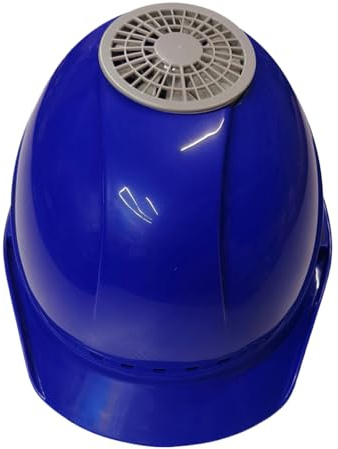Casco da costruzione ventilato per fan di Hard Hat con raffreddamento integrato, equipaggiamento principale leggero | Cappuccio di sicurezza del flusso d'aria regolabile, cappello da lavoro all'aperto