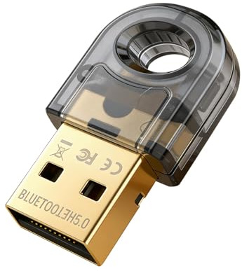 Bpzmm Bluetooth 5.0 Chiavetta USB, Adattatore Dongle per PC Laptop Desktop Cuffie Altoparlante Tastiera Mouse