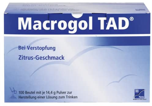 Macrogol TAD: Pulver zur Herstellung einer Lösung zum Trinken mit Macrogol und Elektrolyten bei chronischer Verstopfung, 100 Beutel je 14,4 g