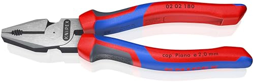 Knipex Pince universelle à forte démultiplication avec poignées comfortables 180 mm, 02 02 180