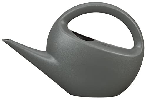 Scheurich Smilla, Gießkanne aus Kunststoff, Farbe: Matt Anthracite, 33,5 cm Breite, 9,6 cm Tiefe, 22,2 cm hoch, 1,6 l Vol.