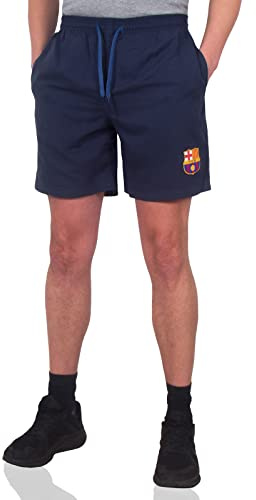 FC Barcelona Official Football Gift Mens Poly Shorts Navy Blue Medium