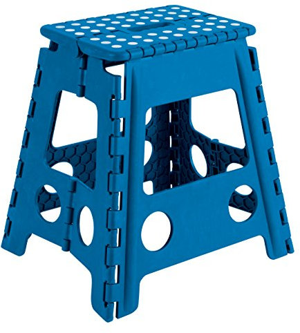 ARREGUI TB39-A Sgabello Pieghevole Multiuso | Sgabello per Adulti o Bambini | Scala Pieghevole | Scalino | Sgabello per cucina, bagno, campeggio | 39 cm di altezza | Ibiza Blue